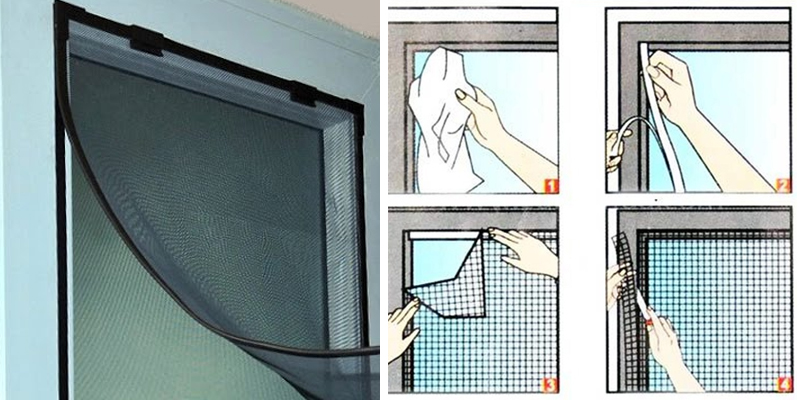Các bước thực hiện tự làm cửa lưới chống muỗi tại nhà 